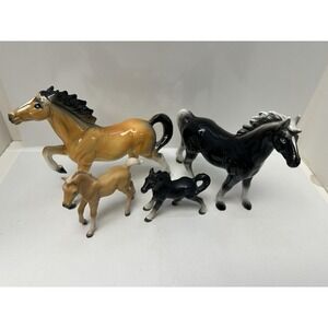 3 Porcelain Horse Figurines Made In‎ Japan Plus Breyer